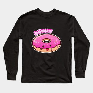Pink Donut Long Sleeve T-Shirt